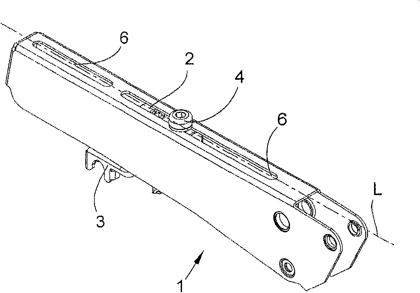 Upper cylinder carrying and load arm for a stretching unit