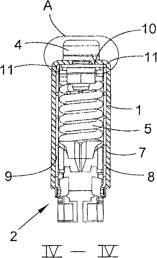 Upper cylinder carrying and load arm for a stretching unit