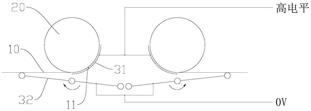 Steel wire rope burr detection device and method