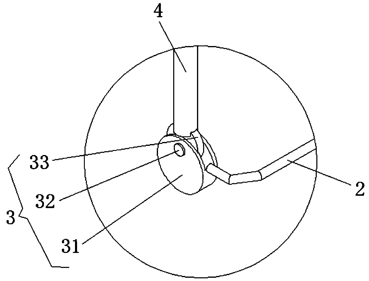 Improved ear-hanging fixing device for temporary pipelines in hemodialysis