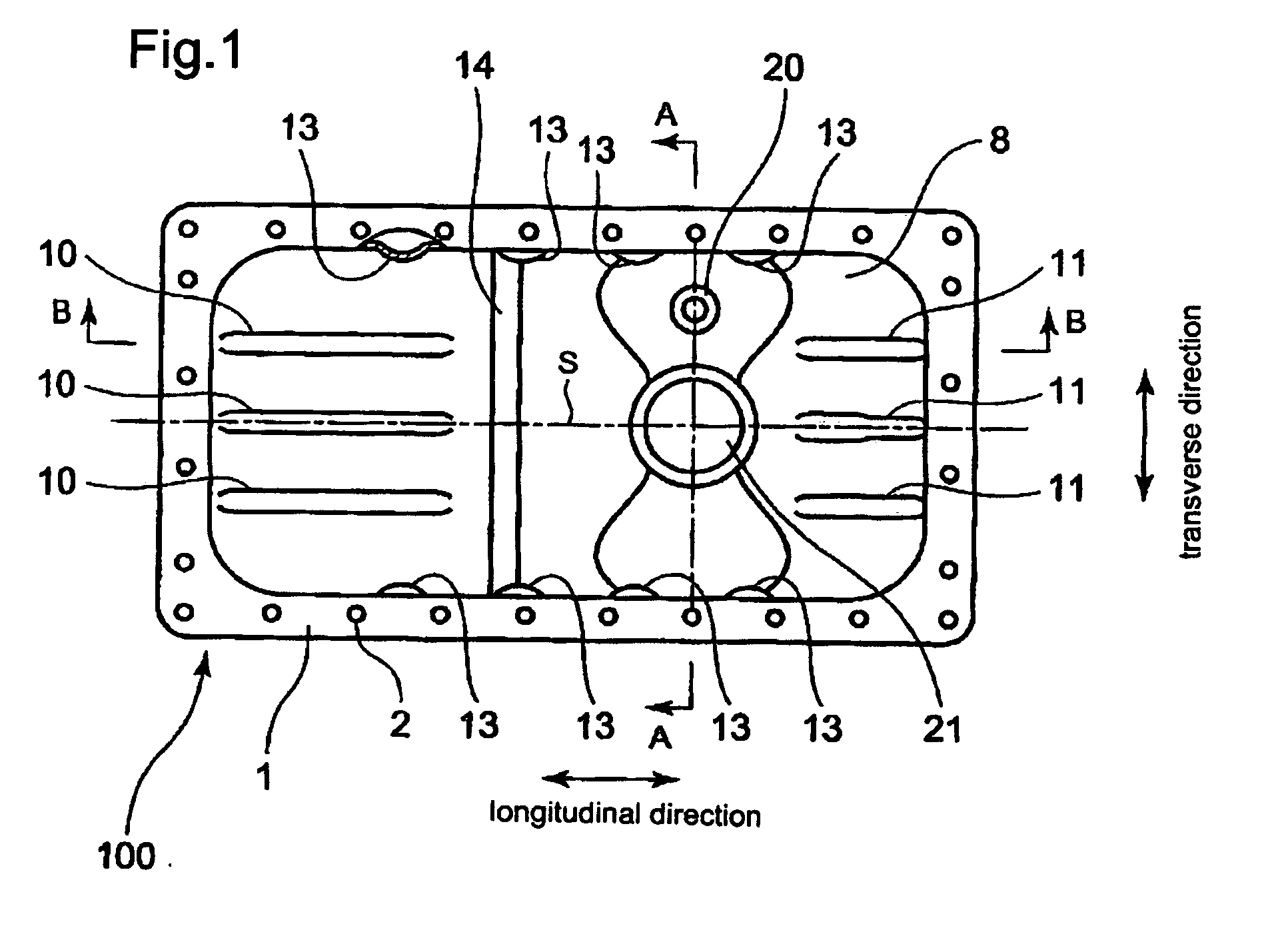 Oil pan structure and an engine therewith