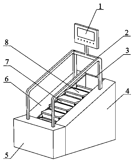 Indoor mountain climbing mechanism capable of simulating real mountain climbing scenes