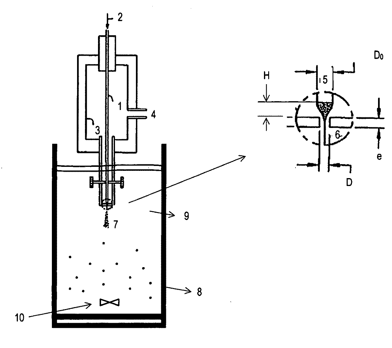 Method and Device for Obtaining Micro and Nanometric Size Particles