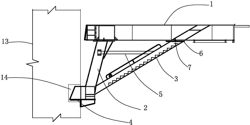 Separated dismantling and hoisting method for large-scale corbels used for high pier construction