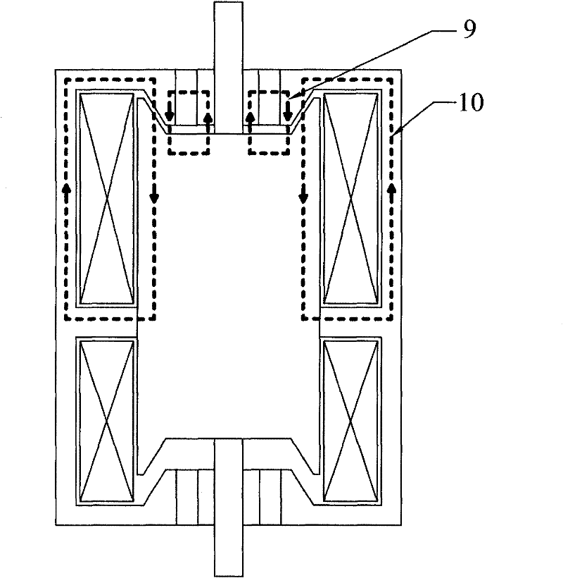 Bistable-state permanent magnet mechanism of parallel magnetic circuits