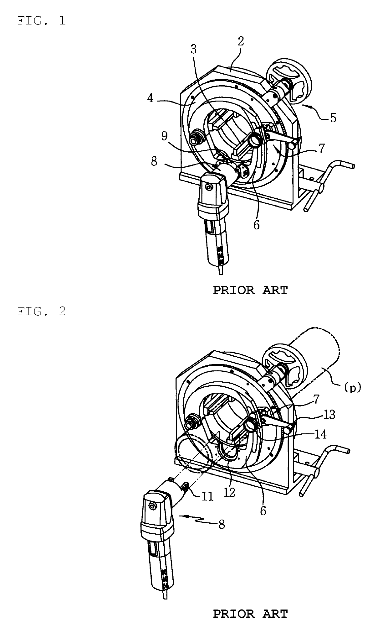 Pipe cutting and beveling machine