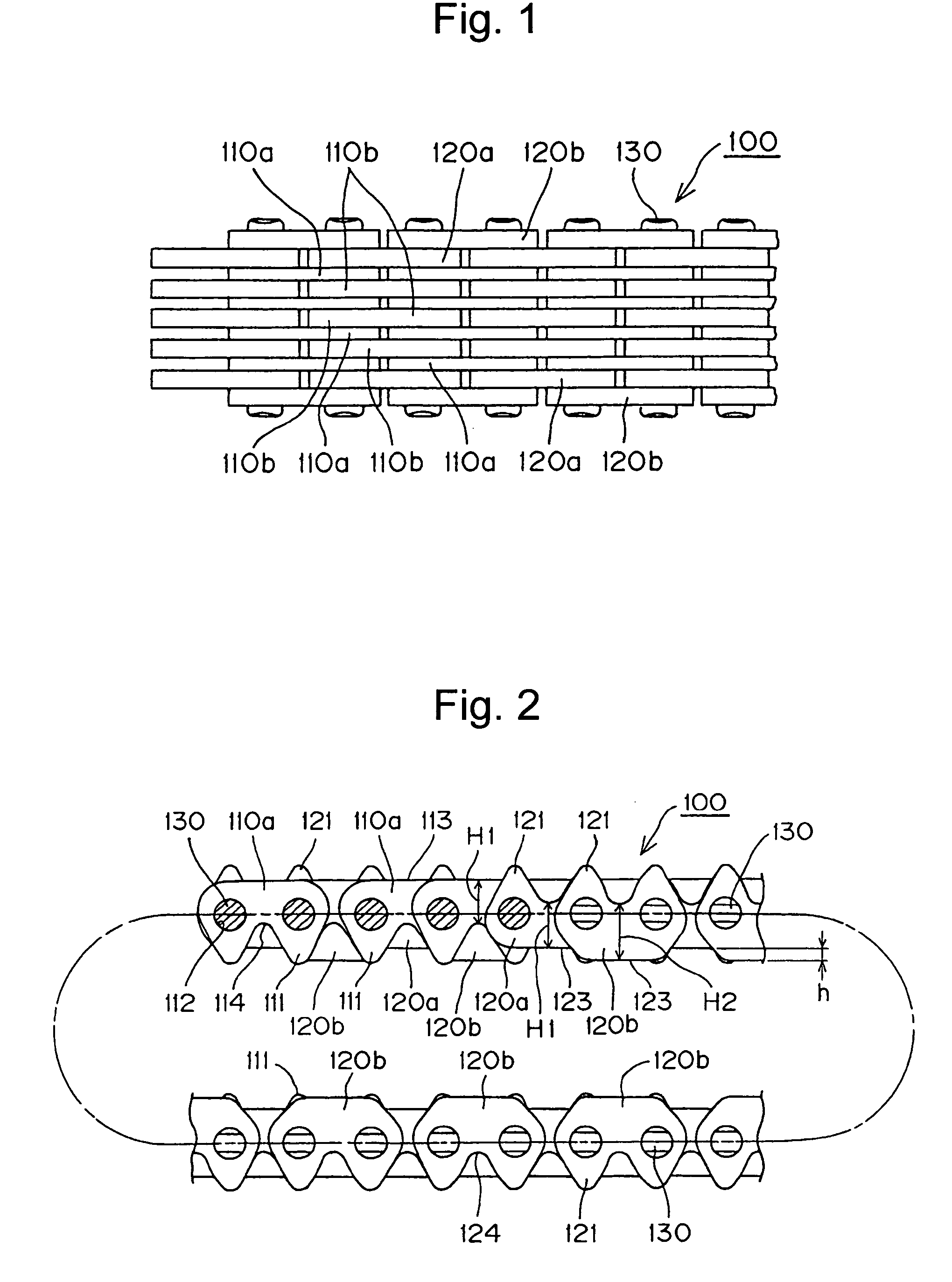 Double-sided engagement type silent chain