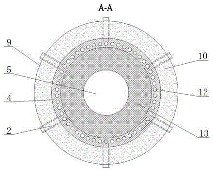 Sensible heat storage type cavity concentrating and absorbing heat solar heat collection device and method