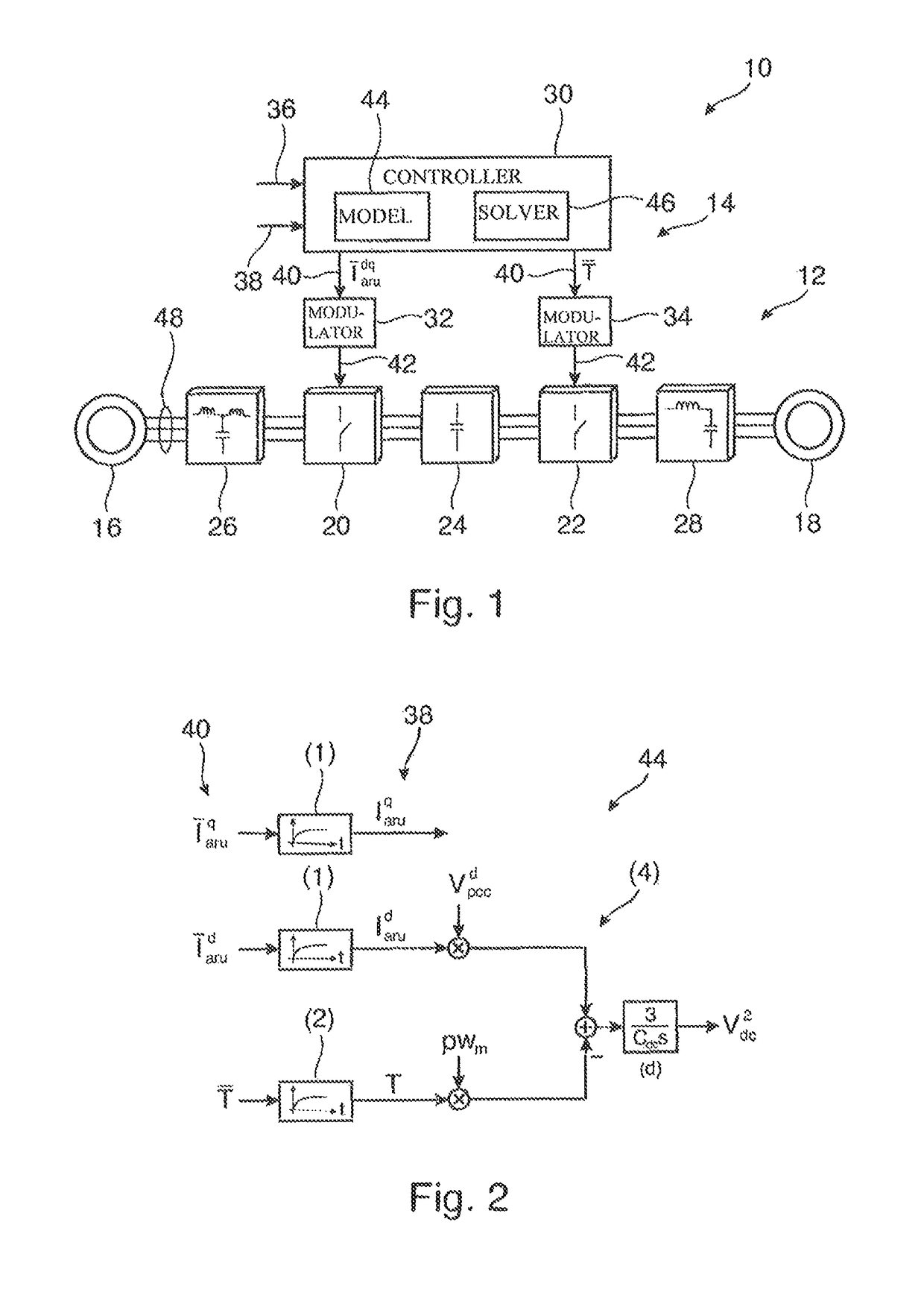 Hybrid control method for an electrical converter