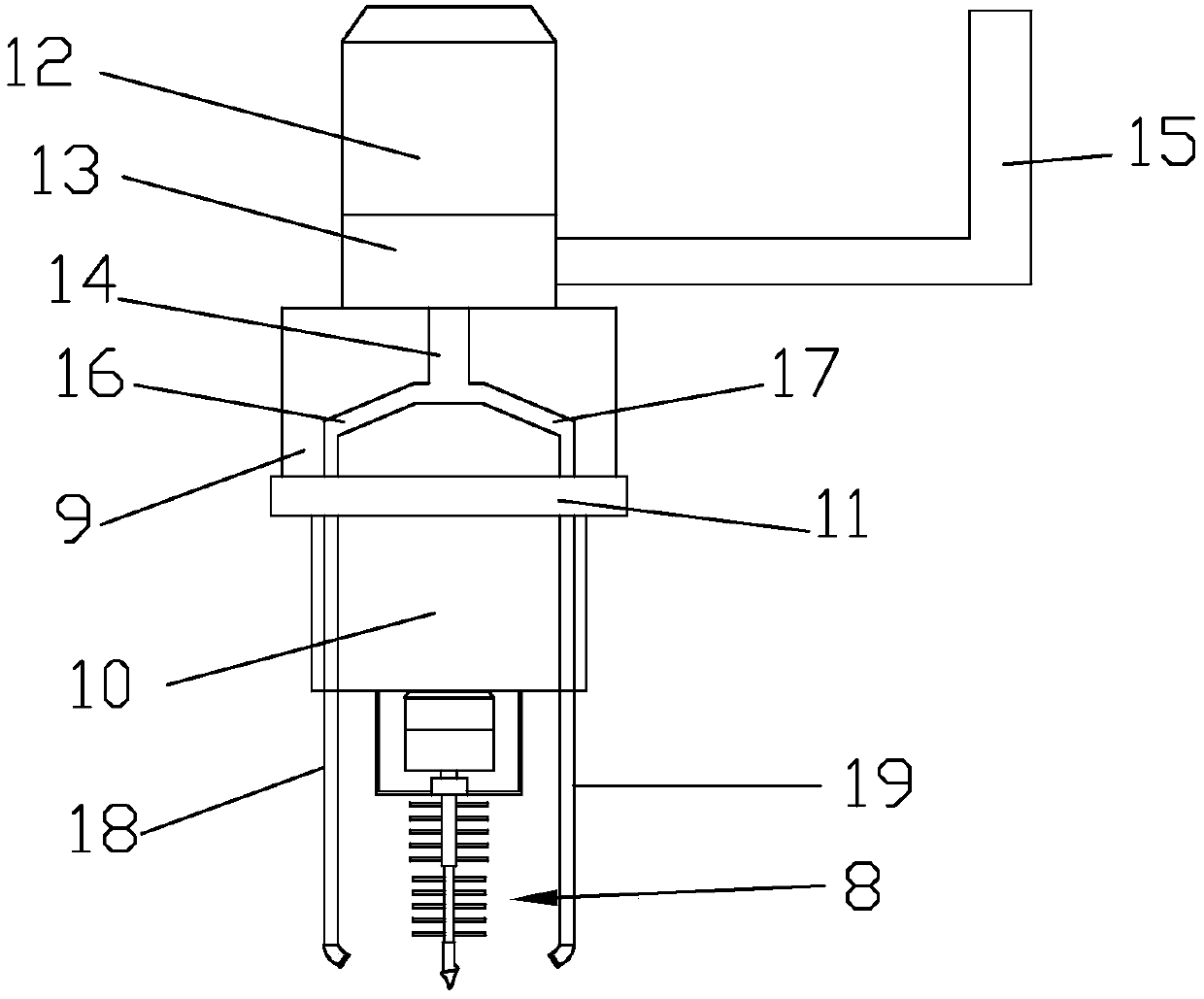 A sludge treatment device and method for artificial lakes in parks