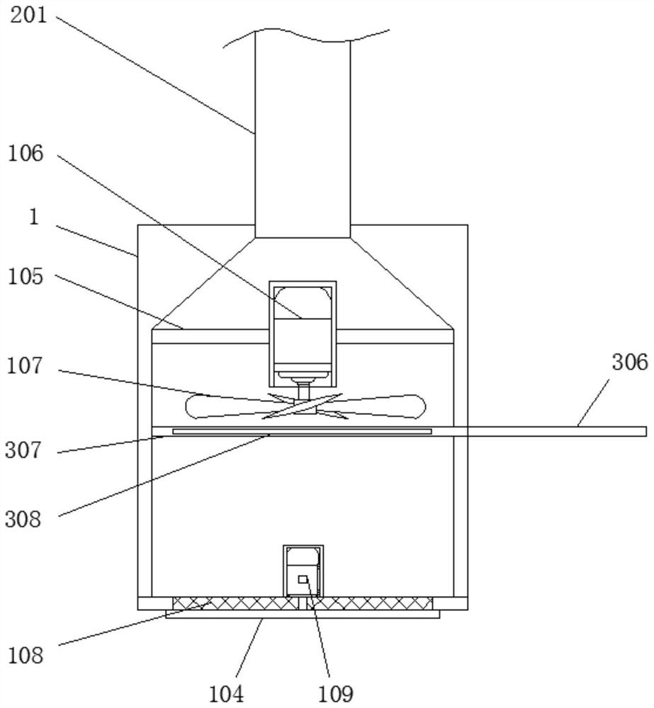 Monitoring device with smoke exhaust function for building automation