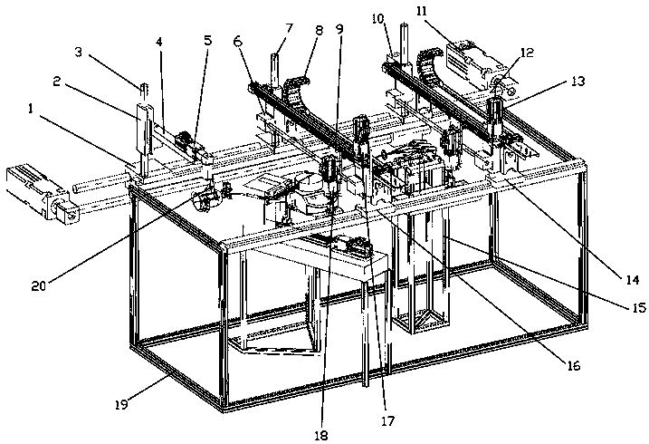 Automatic sample packaging mechanism based on sterility testing process