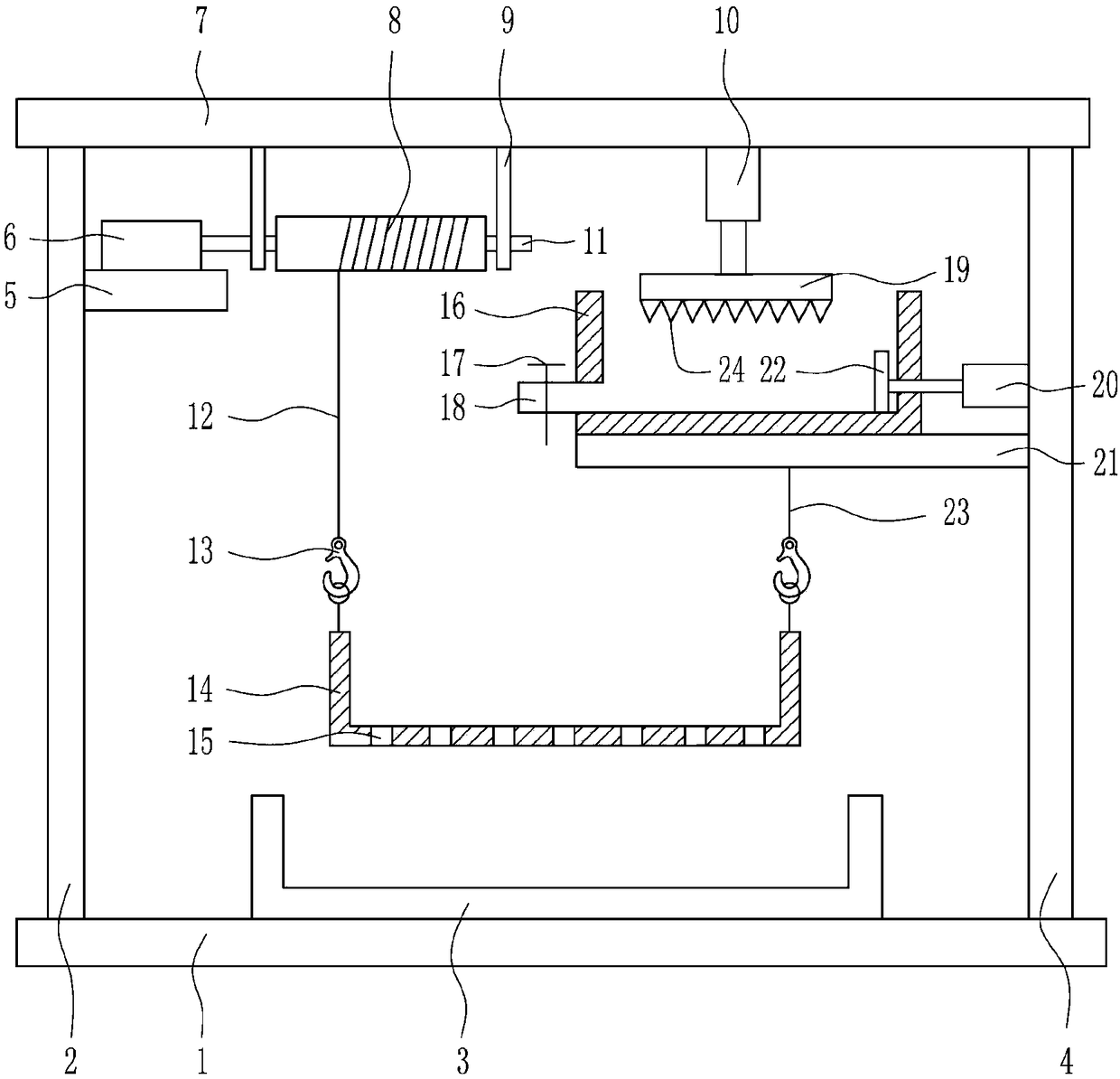 Legume crop efficient crushing device as well as manufacturing method and use method thereof