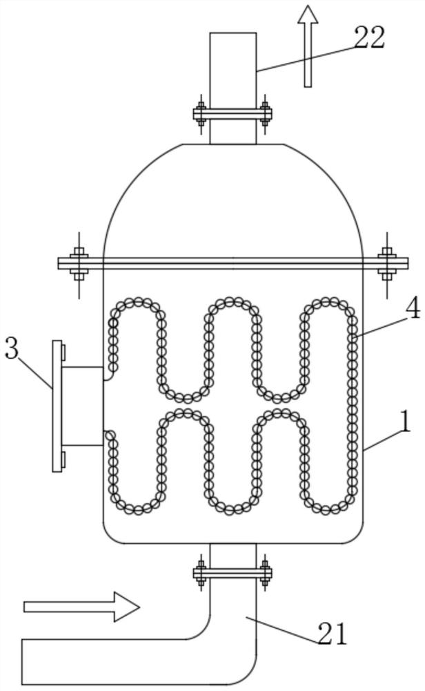 An industrial waste gas treatment device and treatment method thereof