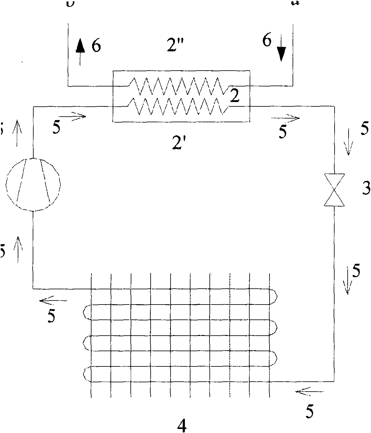 Hydrofluorocarbon refrigerant composition for heat pump water heater