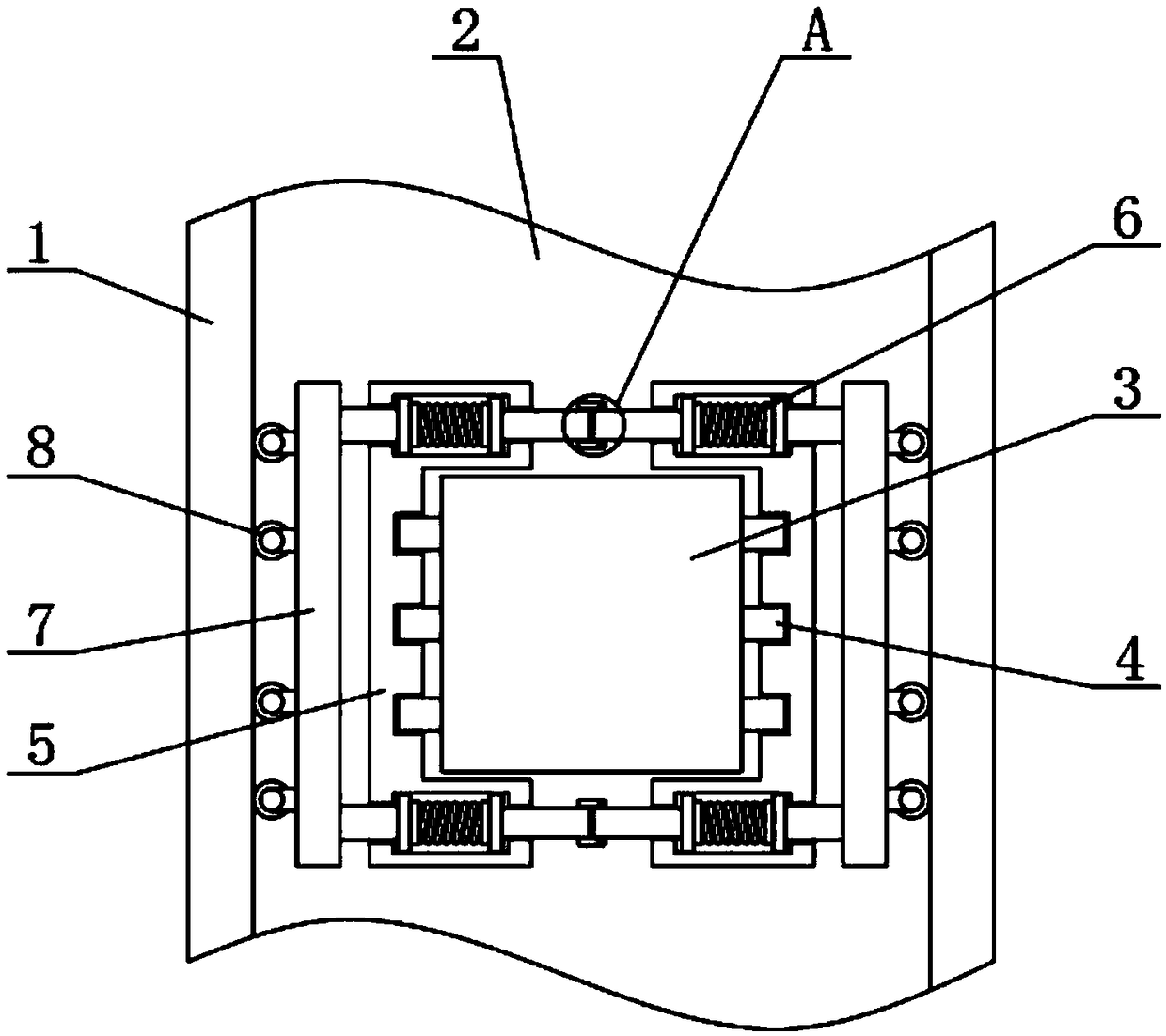 Slide structure for forklift portal