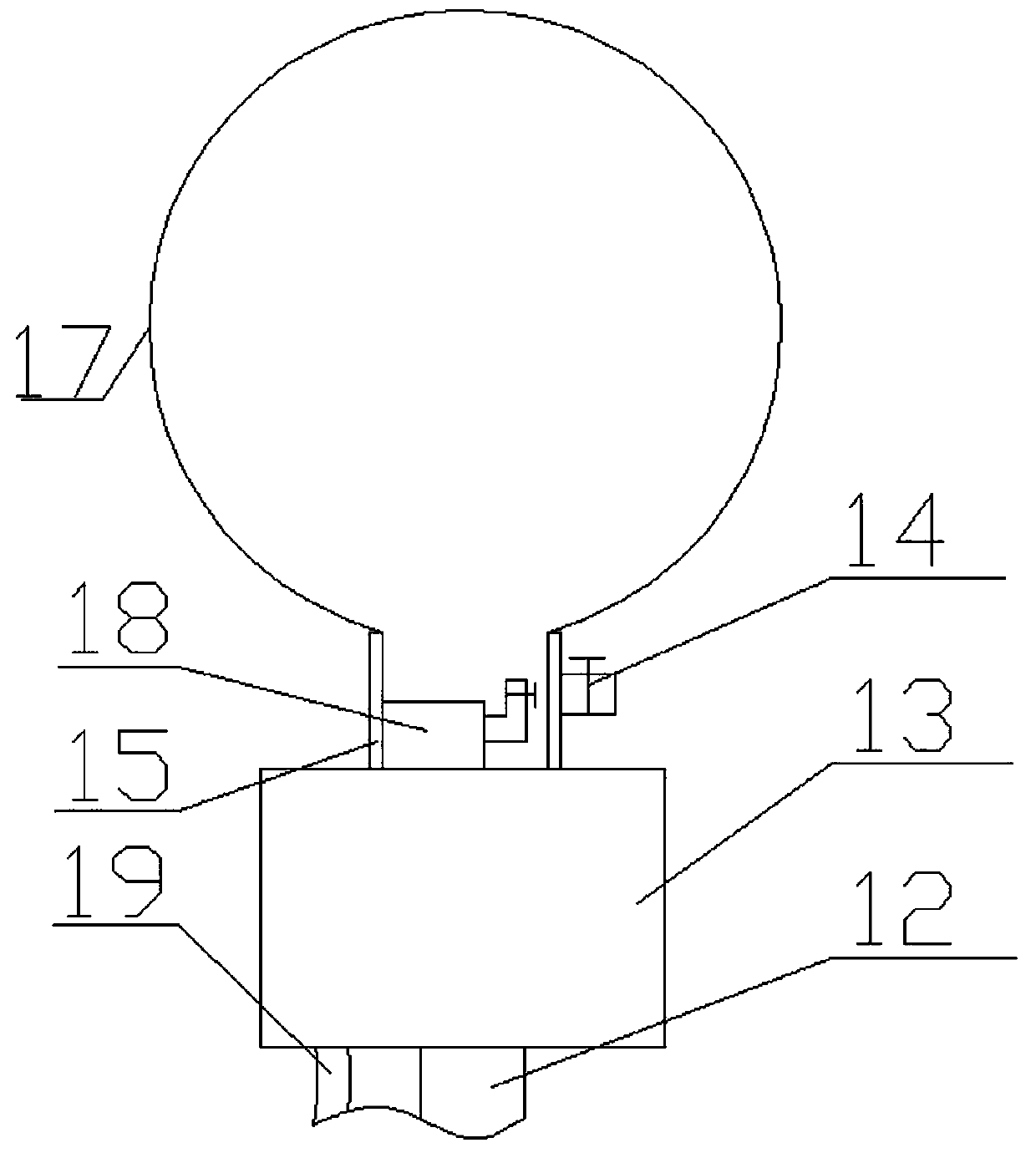 A device for regularly cleaning long-distance transmission lines