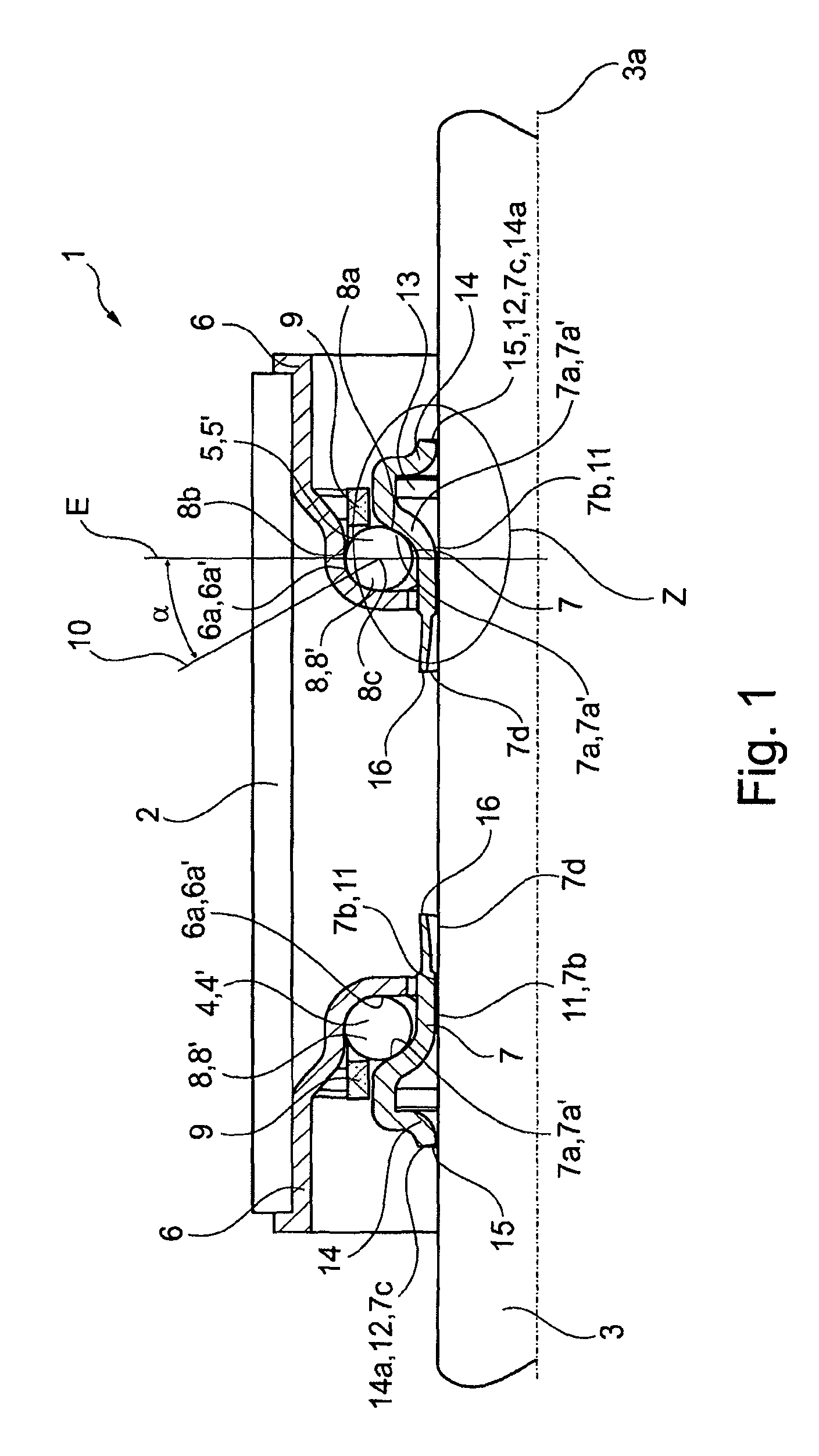 Steering column comprising a steering bearing, and a steering bearing of a steering column