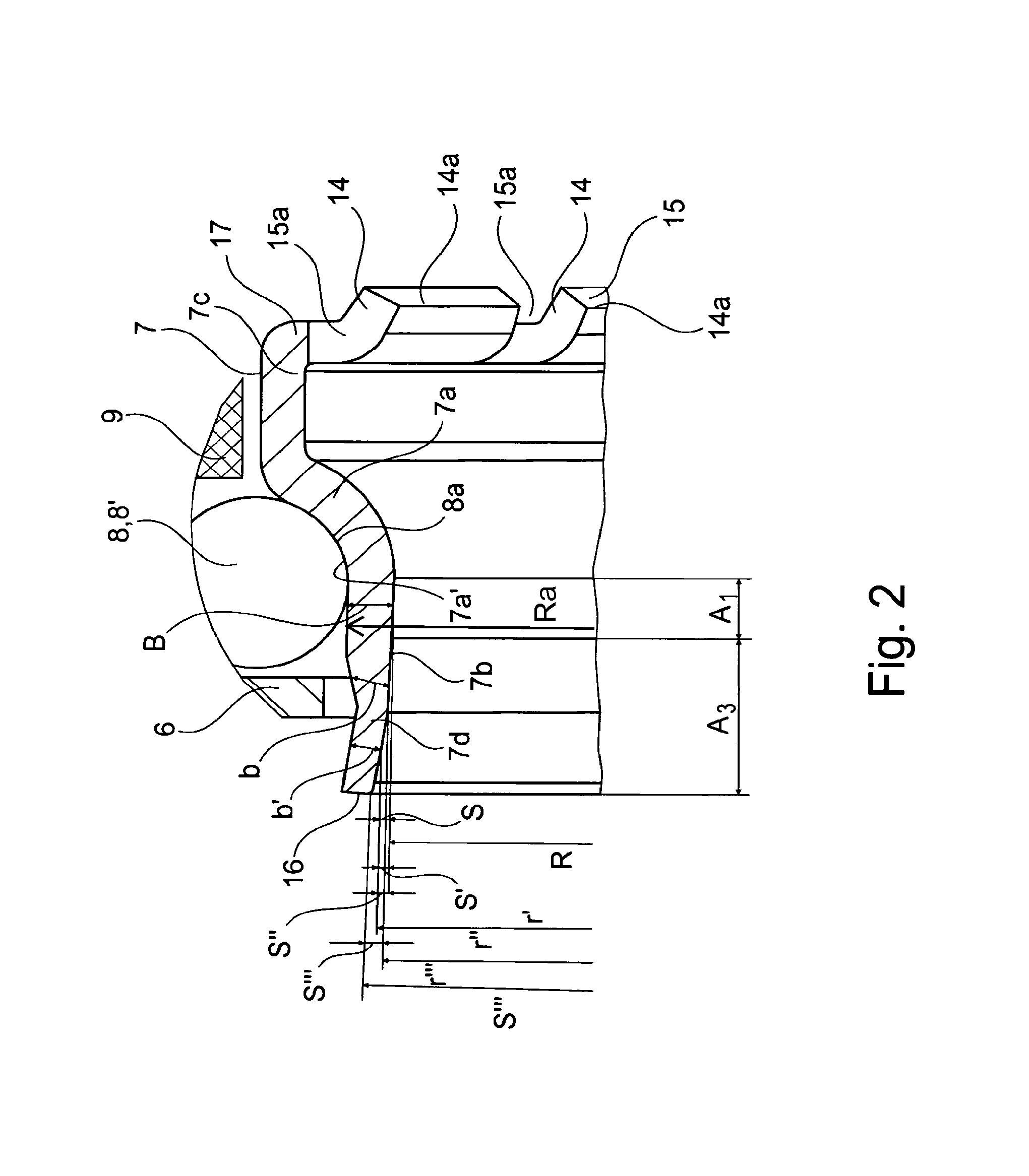 Steering column comprising a steering bearing, and a steering bearing of a steering column