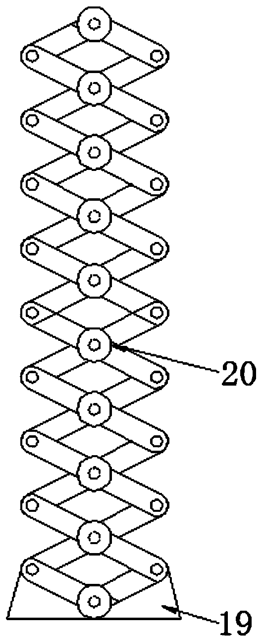 Lifting appliance with guardrail height and lifting table height being proportional