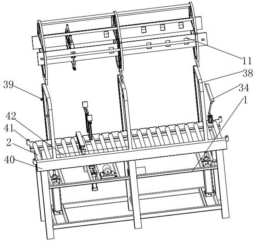 A sheet turning machine