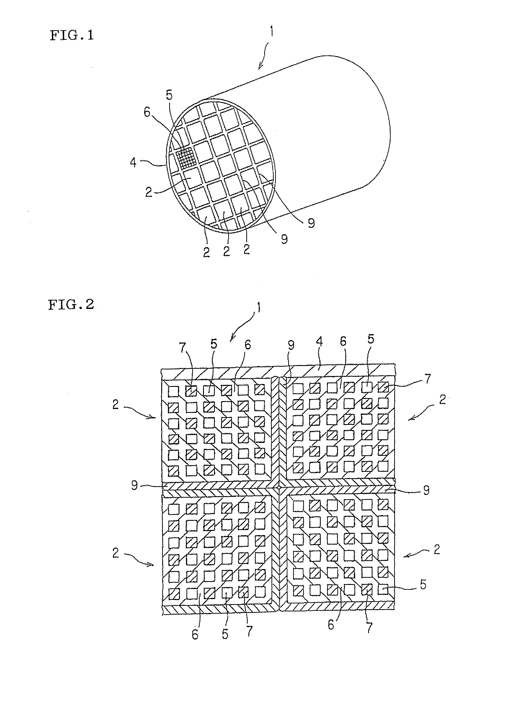 Bonding material, process for producing the same, and honeycomb structure made with the same