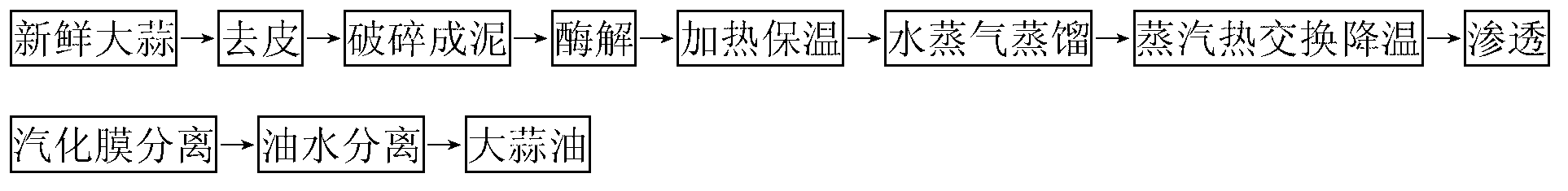 Separation and extraction method of garlic oil