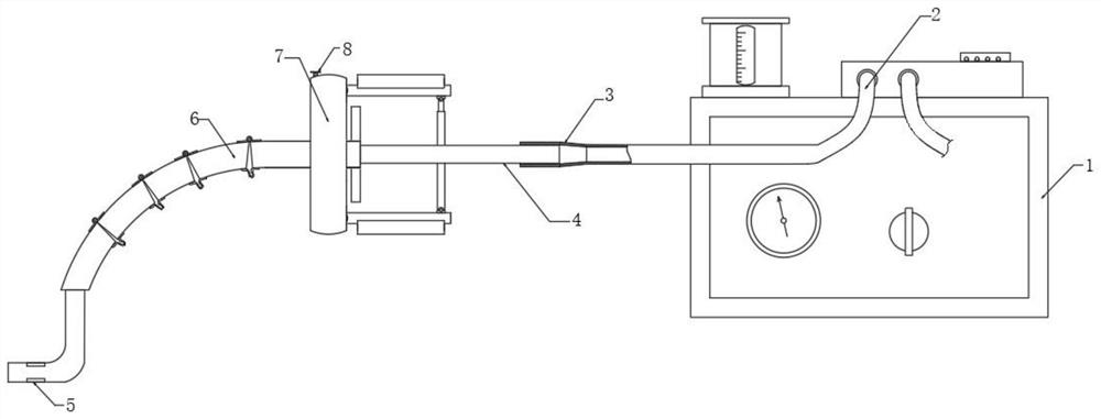 Respiratory tract cleaning and sputum excretion device for pediatric department