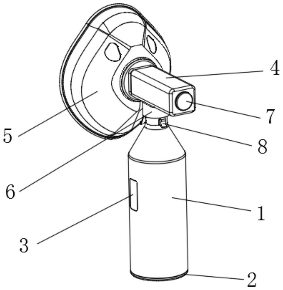 Special ultrasonic atomization inhalation device for general surgery department nursing and use method thereof