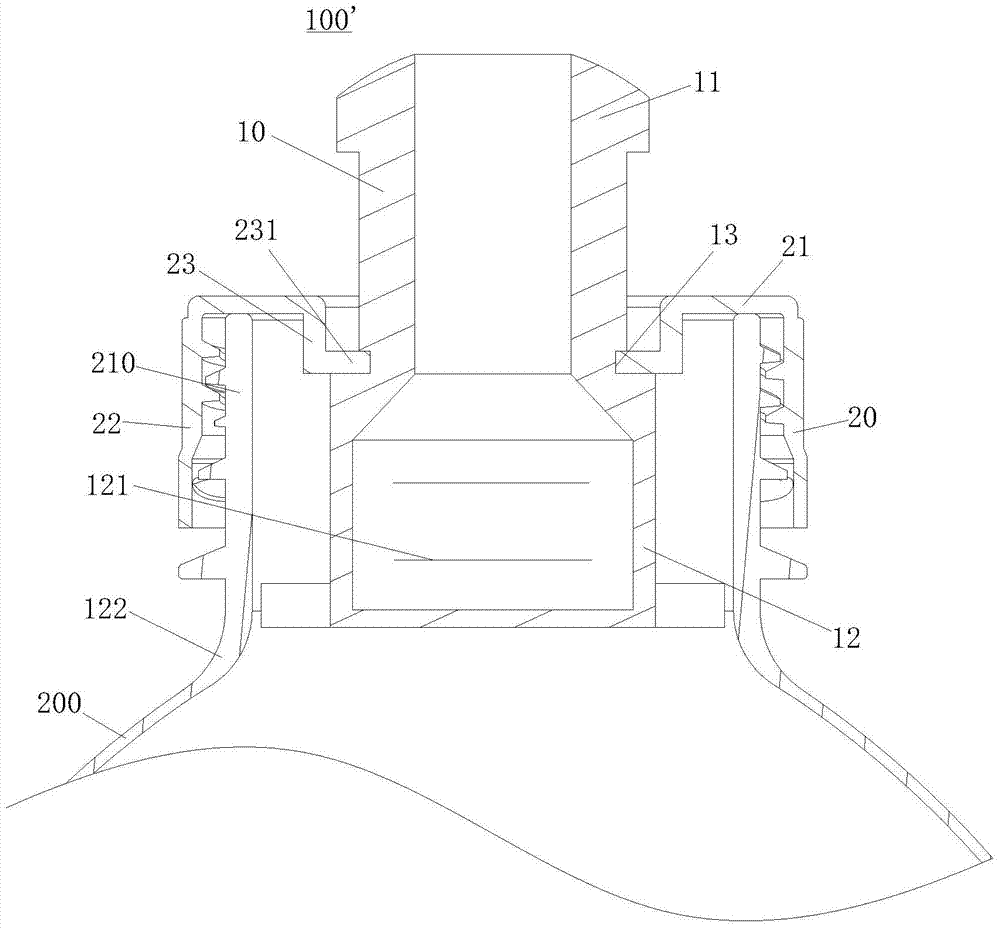 Bump nozzle type can pull the scribing nozzle cover