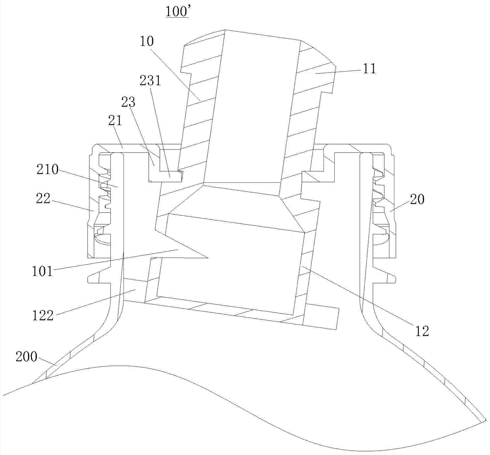 Bump nozzle type can pull the scribing nozzle cover