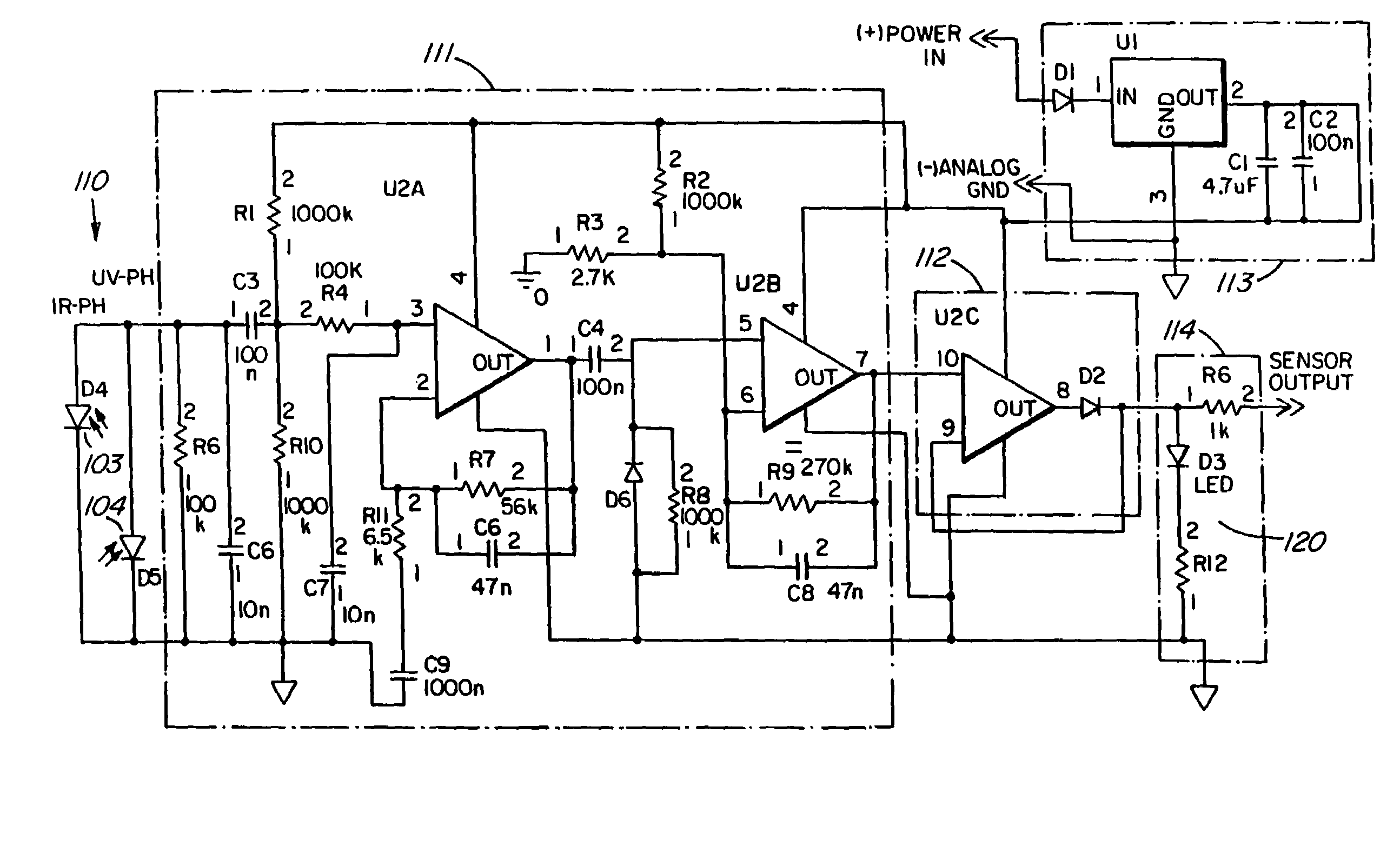 Flame sensor for a burner