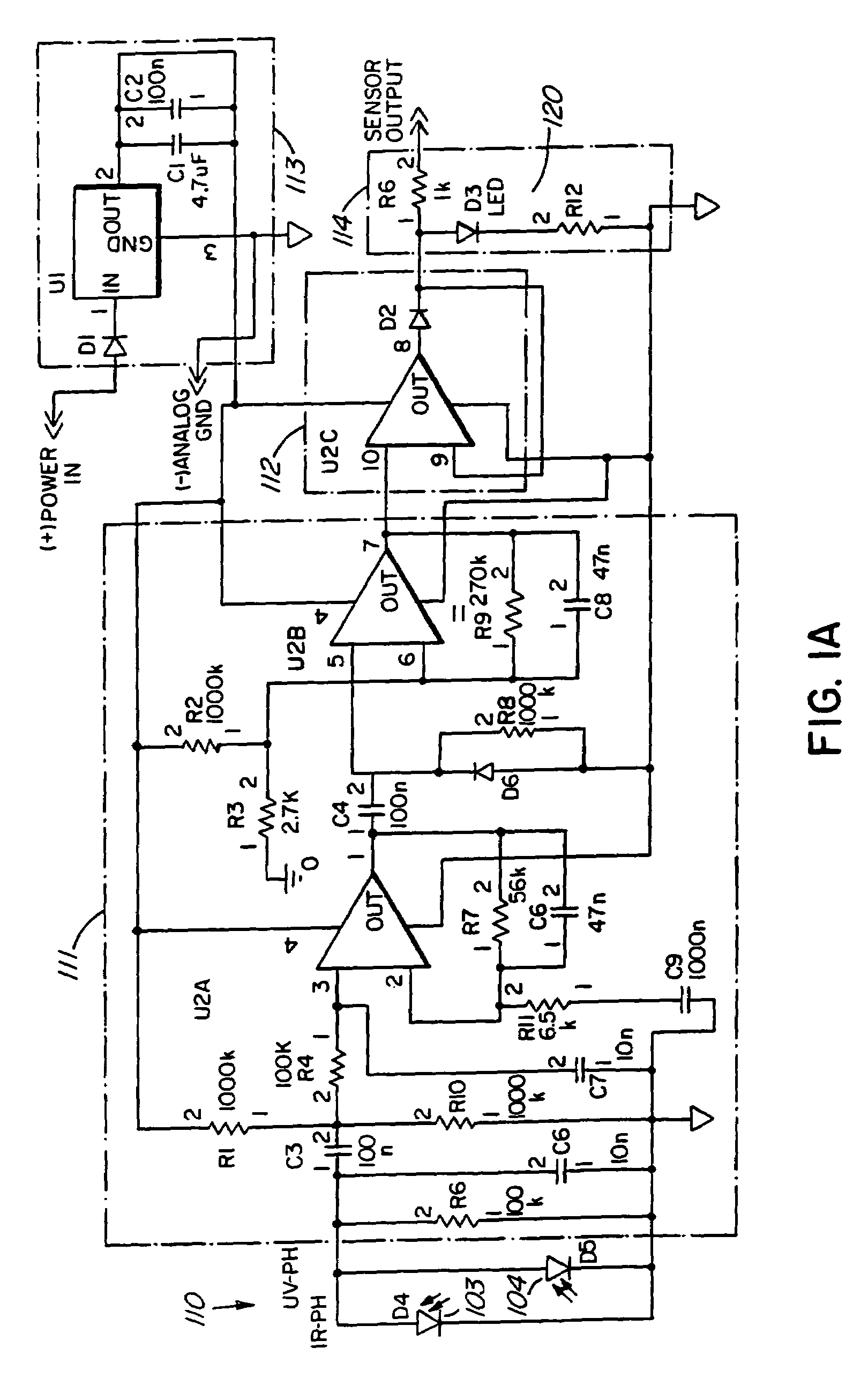 Flame sensor for a burner