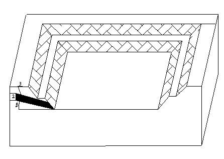 Opencast coal mine end slope filling mining method