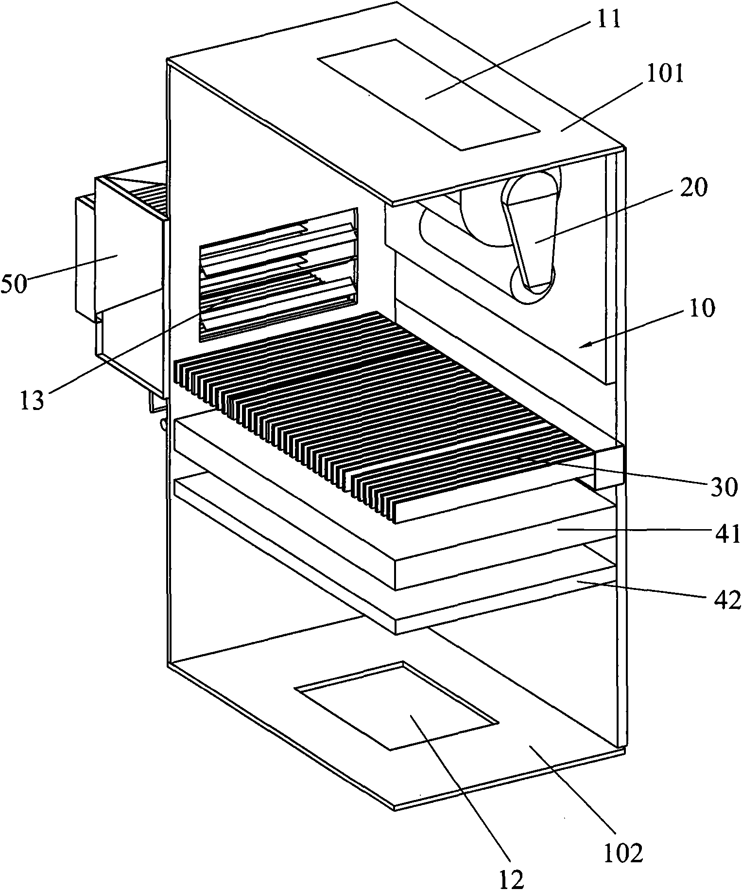 Pro-environment central air-conditioner air handling unit with humidification function