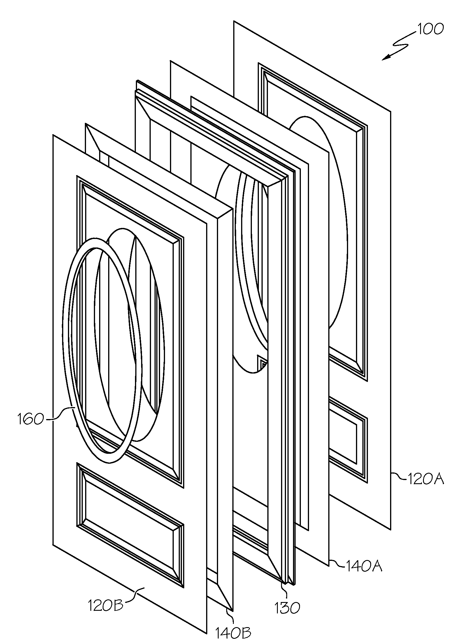 Door and window system with stiffeners