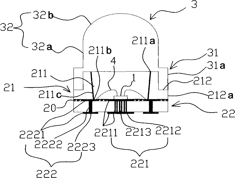 Surface mounted device (SMD) type light emitting diode (LED) device for outdoor display screen and display module using SMD type LED device