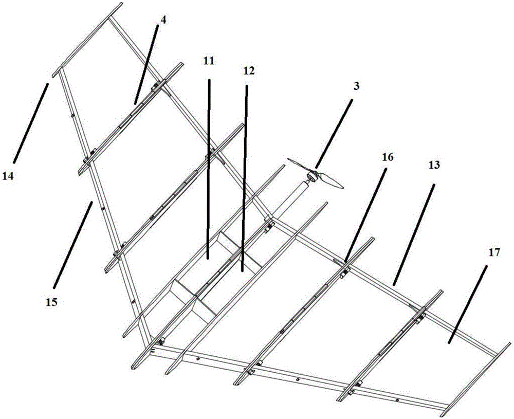 Portable foldable unmanned aerial vehicle