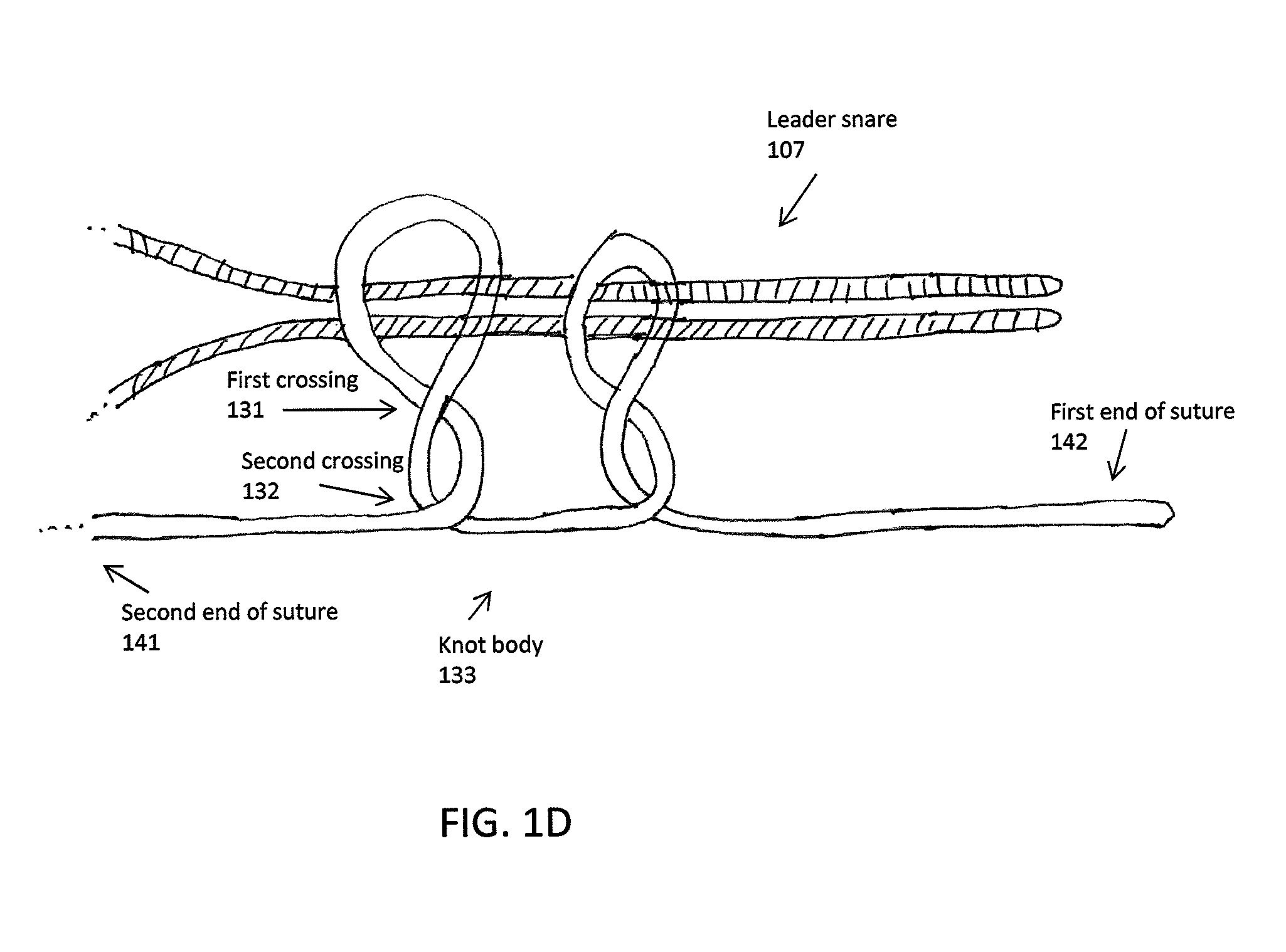 Pre-tied surgical knots for use with suture passers