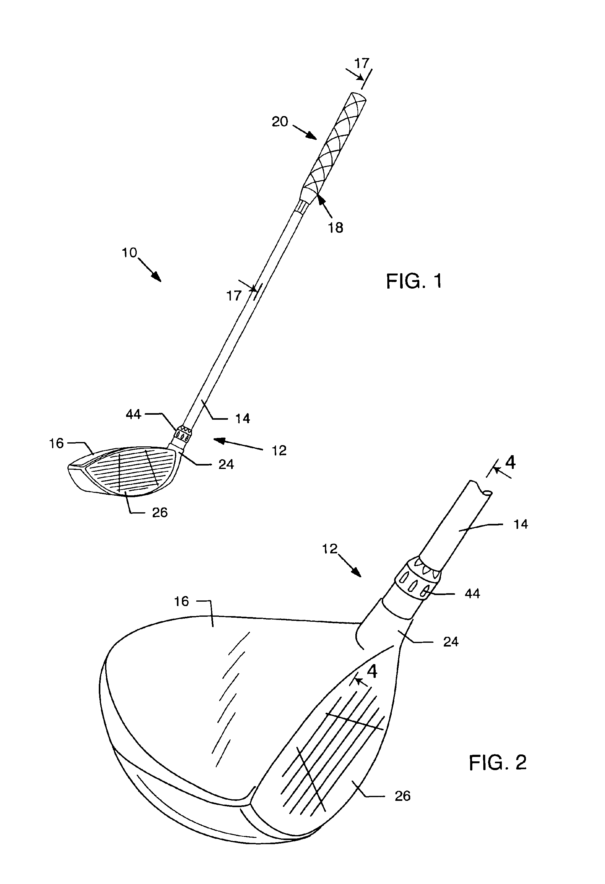 Temporary golf club shaft-component connection