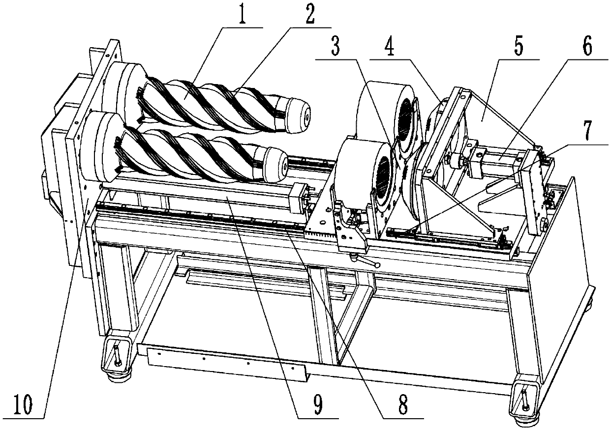 Spiral cylinder inner gear groove grinding device