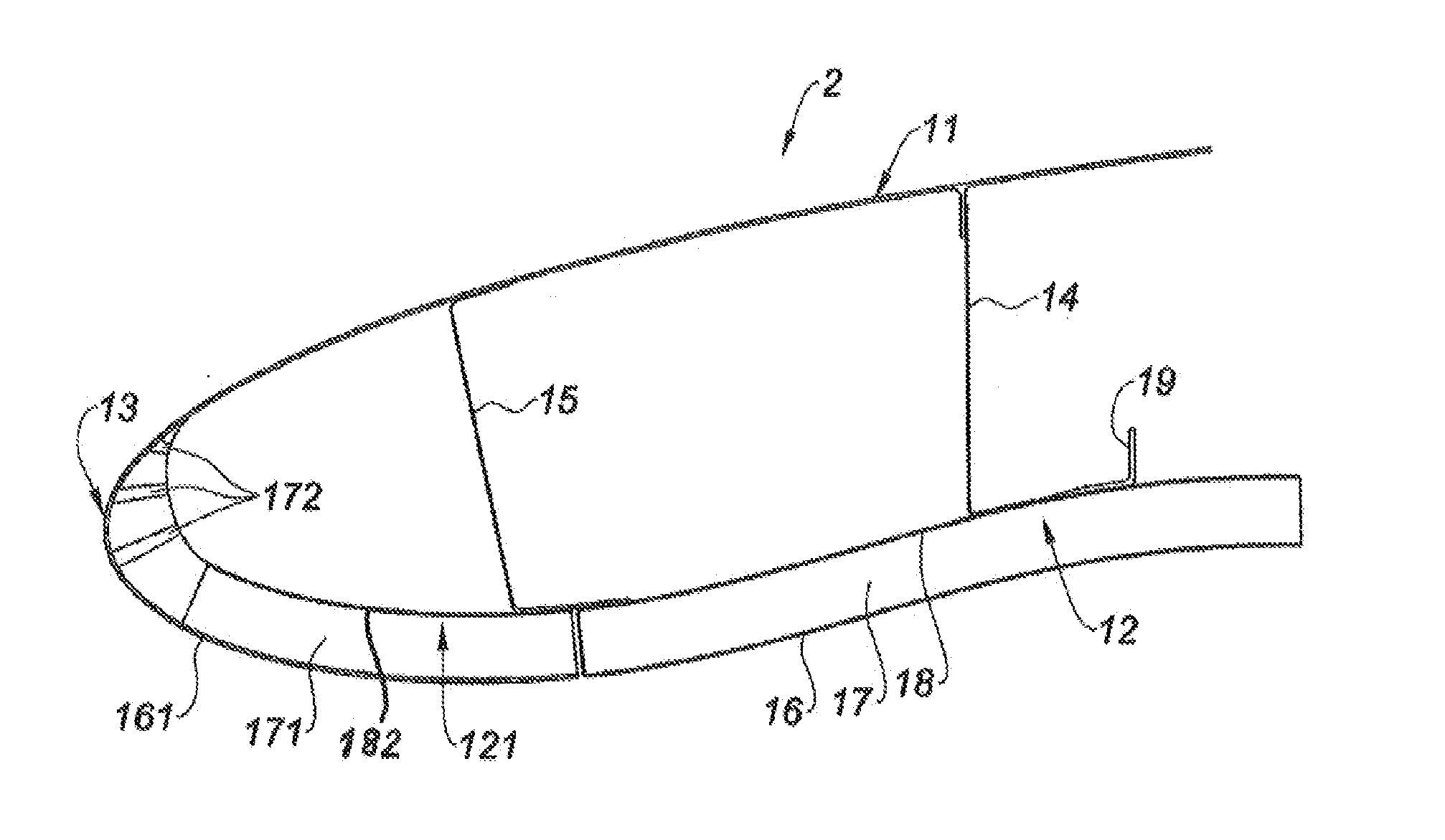 Air intake structure for turbojet engine nacelle