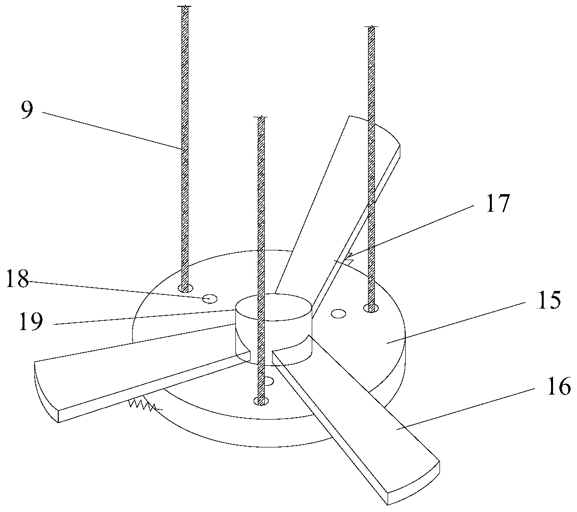 Anti-floating pile structure of pre-stressed pipe pile and construction method