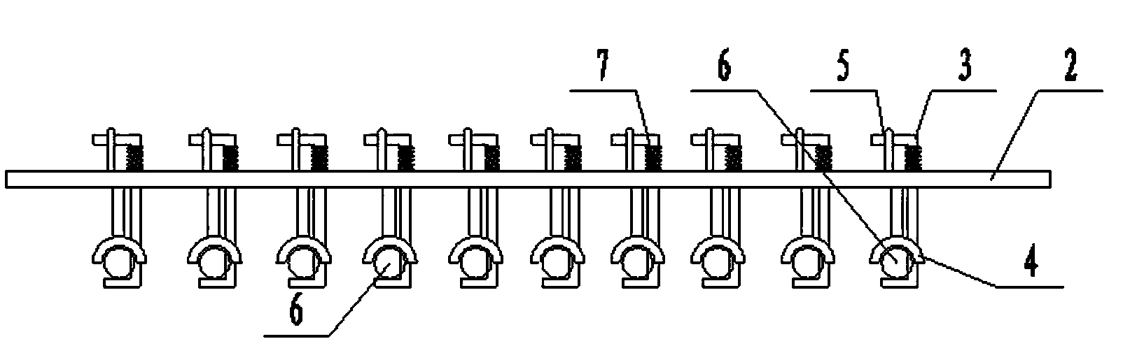 Positioning support for dowel bars at concrete pavement joints