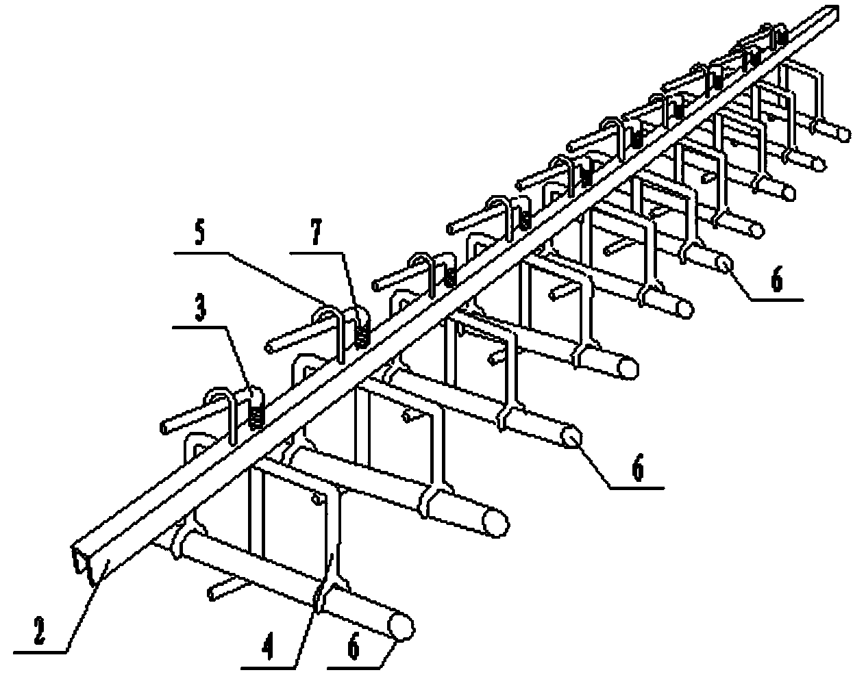 Positioning support for dowel bars at concrete pavement joints