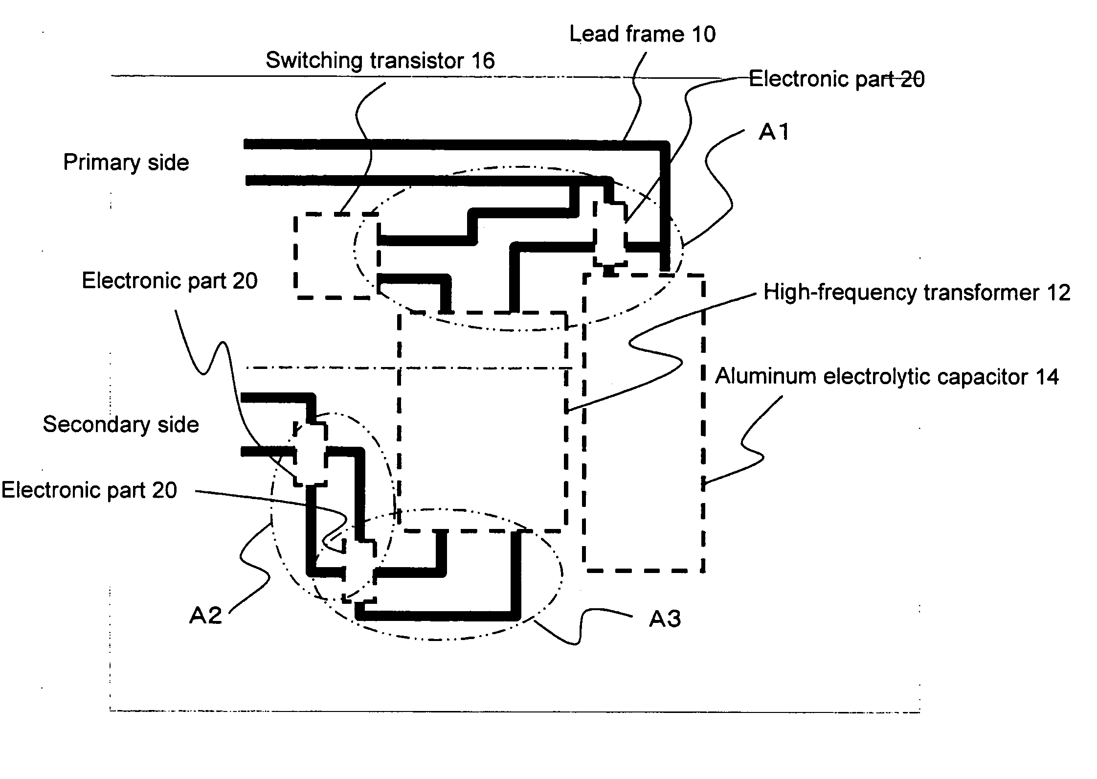 Wiring board, electronic device, and power supply unit