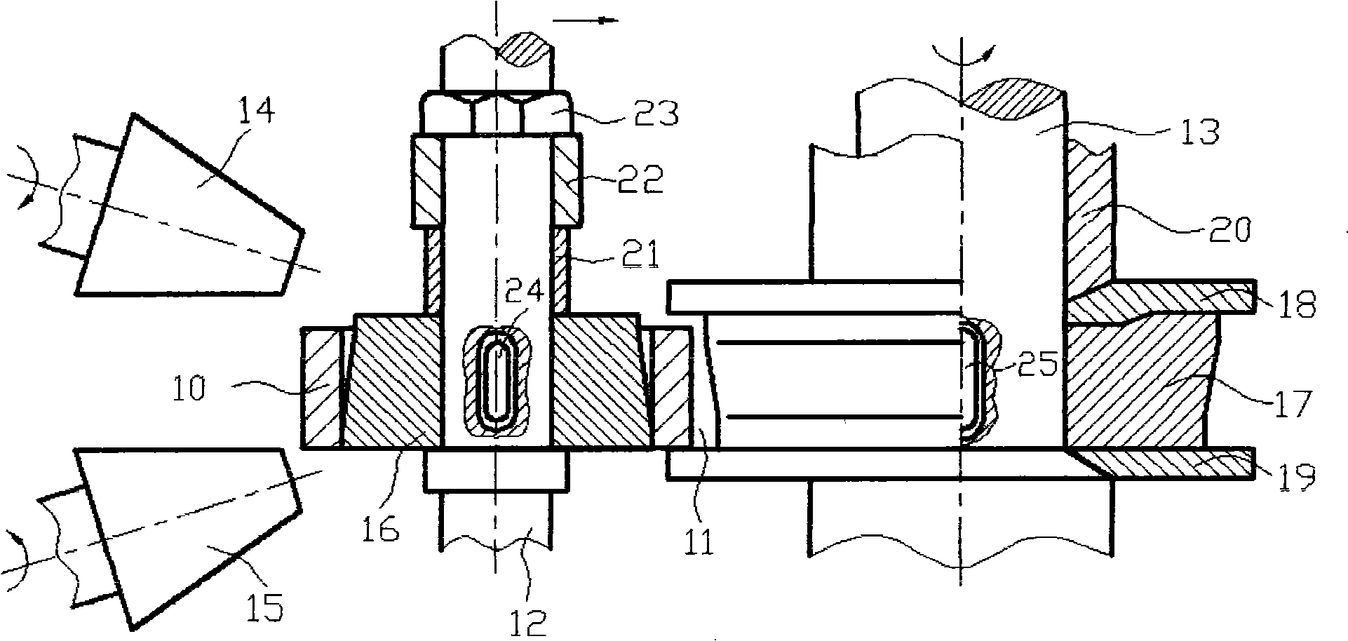 Rolling and shaping method of titanium alloy taper ring forged piece