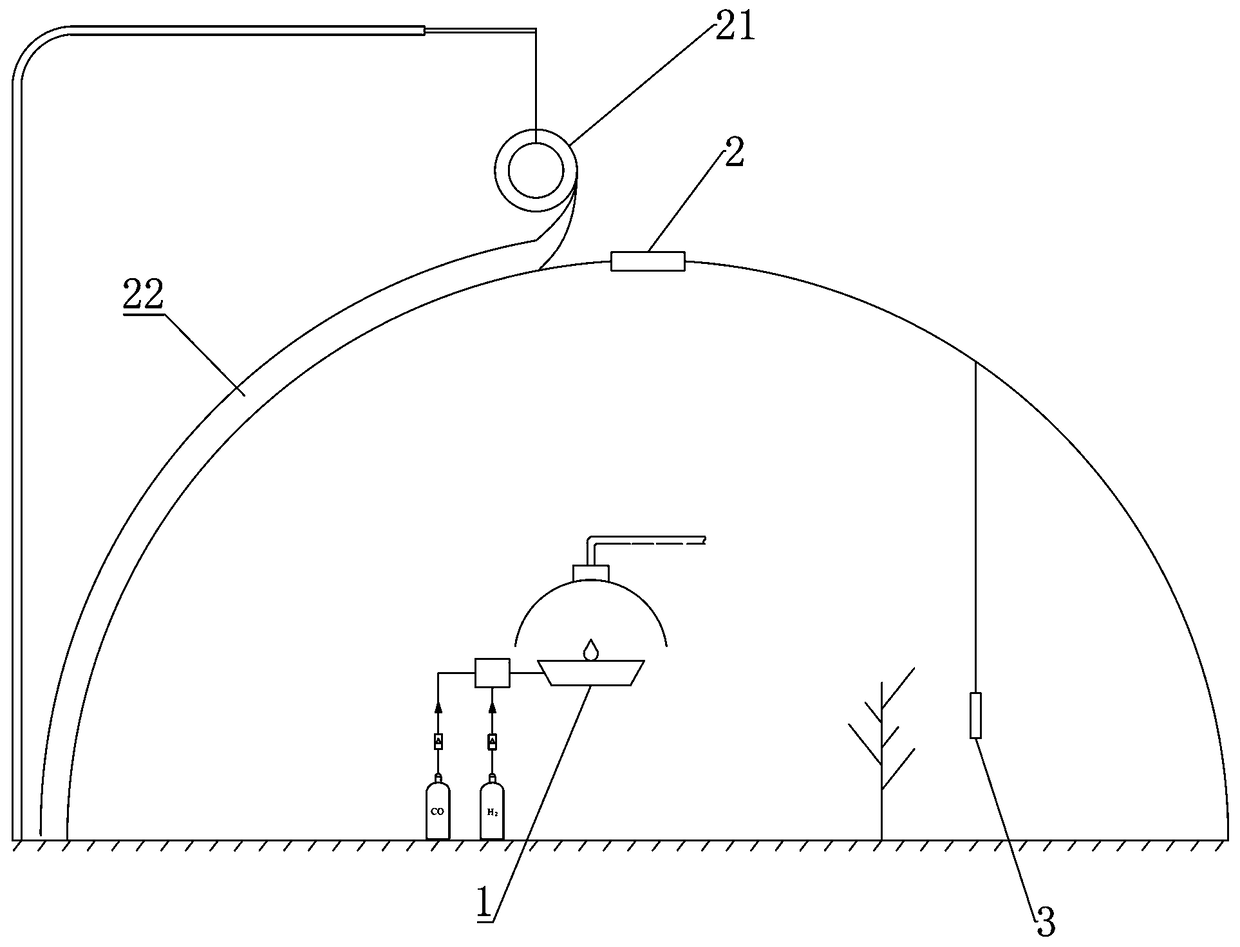 System for adjusting temperature in greenhouse