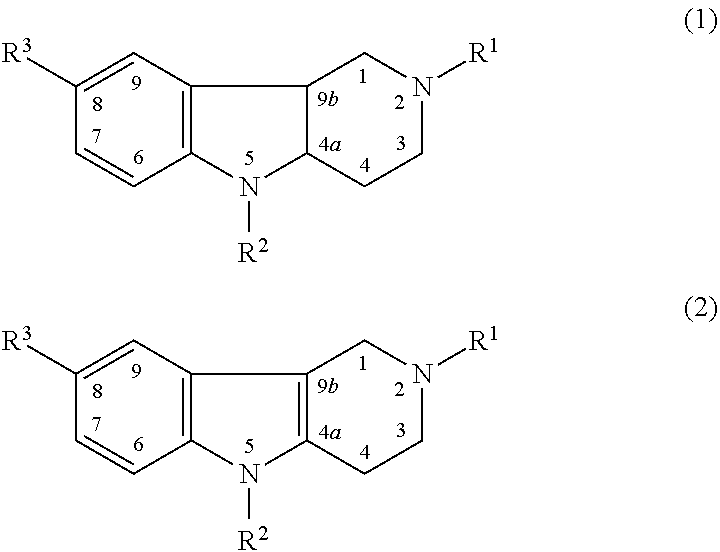 Means for the treatment of acute and chronic disorders of cerebral circulation, including insult, based on hydrogenated pyrido (4,3-b) indoles (variants), pharmacological means based thereon and method for the use thereof