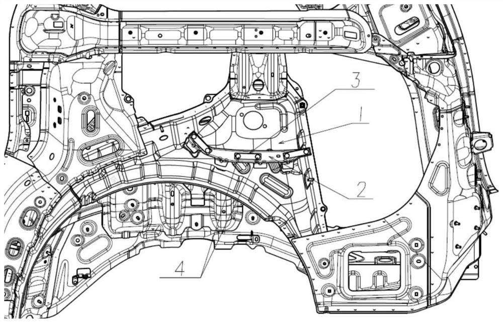 Electric automobile side wall outer plate supporting assembly structure and automobile